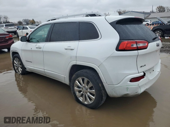 2018 Jeep Cherokee Overland with VIN 1C4PJMJX1JD602740, listed as a Copart auction lot 81806194 with 137,201 mi miles and Salvage Title. Bid and sale history available at carsss.com. Image 2.