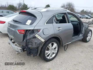 2012 Infiniti FX35 with VIN JN8AS1MW1CM152650, listed as a IAAI auction lot 41277543 with 1 mi miles. Bid and sale history available at carsss.com. Image 4.