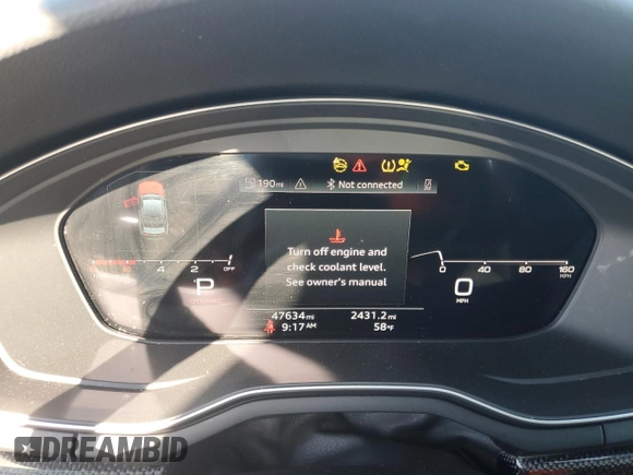 2022 Audi S4 Premium Plus z VIN WAUB4AF48NA017446, wystawiony jako Copart lot #48250505 z przebiegiem 47 634 mil mil oraz Nie do naprawy • Non repairable. Historia ofert i sprzedaży dostępna na DreamBid. Obrazek 9.