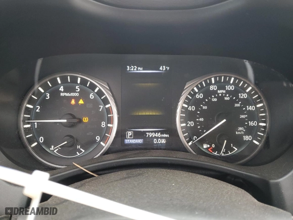 2018 Infiniti Q50 3.0t LUXE with VIN JN1EV7AP7JM362643, listed as a Copart auction lot 49113365 with 79,946 mi miles and Non Repairable. Bid and sale history available at carsss.com. Image 9.