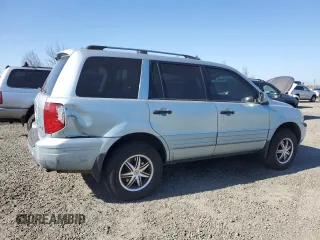 2003 Honda Pilot EX with VIN 2HKYF18403H561000, listed as a Copart auction lot 46505175 with 219,039 mi miles and Salvage Title. Bid and sale history available at DreamBid. Image 3.
