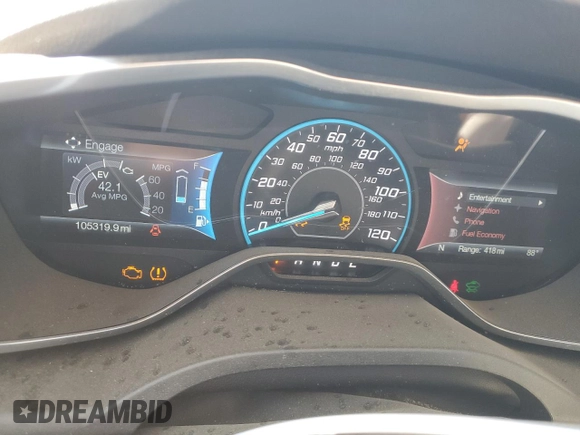2016 Ford C-Max SEL with VIN 1FADP5CU0GL115513, listed as a Copart auction lot 54078984 with 105,319 mi miles and Salvage Title. Bid and sale history available at carsss.com. Image 9.