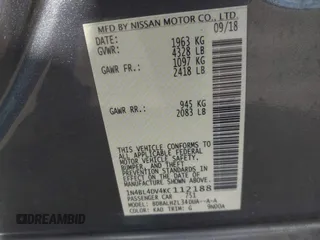 2019 Nissan Altima SV z VIN 1N4BL4DV4KC112188, wystawiony jako IAAI lot #42162420 z przebiegiem 115 239 mil mil oraz . Historia ofert i sprzedaży dostępna na DreamBid. Obrazek 9.