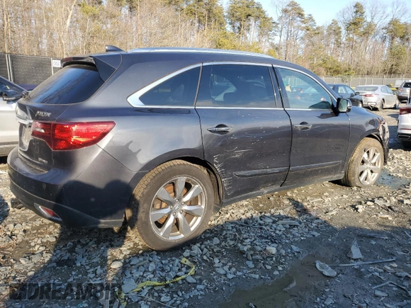 2016 Acura MDX w/Advance with VIN 5FRYD4H90GB034838, listed as a Copart auction lot 44778215 with 0 mi miles and Salvage Title. Bid and sale history available at carsss.com. Image 3.