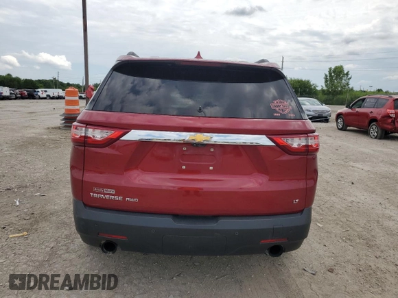 2020 Chevrolet Traverse LT Leather with VIN 1GNEVHKW1LJ152950, listed as a Copart auction lot 65397914 with 107,791 mi miles and Salvage Title. Bid and sale history available at carsss.com. Image 6.