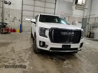 2023 GMC Yukon Denali Ultimate with VIN 1GKS2EKL0PR335633, listed as a Copart auction lot 43047945 with 0 mi miles and Salvage Title. Bid and sale history available at carsss.com. Image 12.