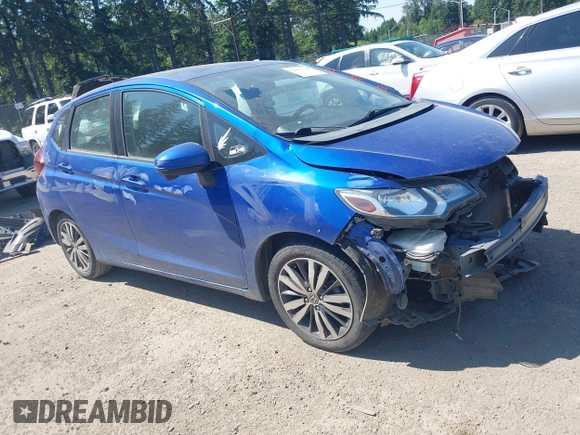 2015 Honda Fit EX-L z VIN 3HGGK5H85FM745849, wystawiony jako IAAI lot #42443790 z przebiegiem 93 488 mil mil oraz . Historia ofert i sprzedaży dostępna na DreamBid. Obrazek 1.