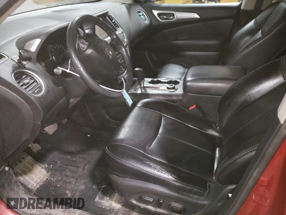 2017 Nissan Pathfinder Platinum with VIN 5N1DR2MM2HC612061, listed as a Copart auction lot 58621965 with 116,349 mi miles and Salvage title. Bid and sale history available at DreamBid. Image 7.