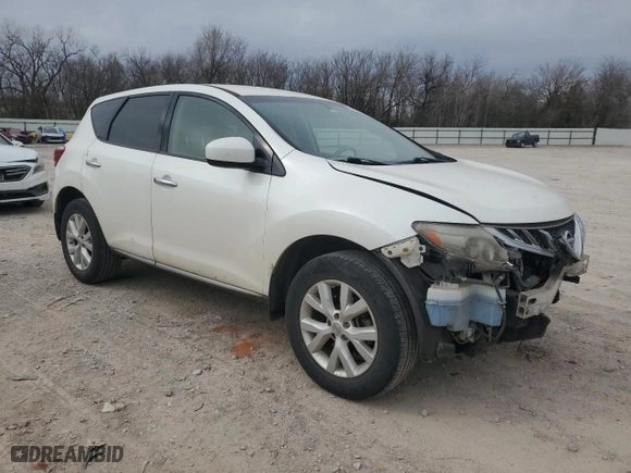 2012 Nissan Murano S with VIN JN8AZ1MU1CW103009, listed as a Copart auction lot 48693345 with 138,791 mi miles and Salvage Title. Bid and sale history available at carsss.com. Image 4.