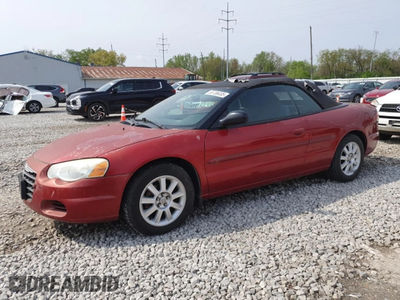 2005 Chrysler Sebring GTC with VIN 1C3EL75R85N660654, listed as a Copart auction lot 53736035 with 148,365 mi miles and Salvage Title. Bid and sale history available at DreamBid. Image 1.