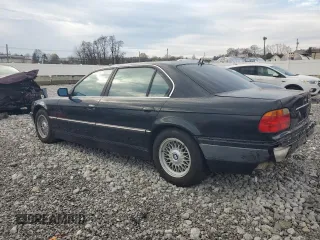 2000 BMW 7 Series 740iL with VIN WBAGH8343YDP06482, listed as a Copart auction lot 81431494 with 150,418 mi miles and Salvage Title. Bid and sale history available at carsss.com. Image 2.