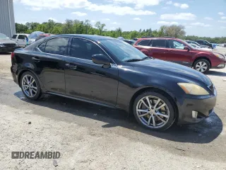 2008 Lexus IS 350 with VIN JTHBE262982015447, listed as a Copart auction lot 54685365 with 217,981 mi miles and Salvage title. Bid and sale history available at DreamBid. Image 4.