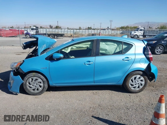 2016 Toyota Prius One with VIN JTDKDTB33G1117310, listed as a IAAI auction lot 41521947 with Not Provided miles. Bid and sale history available at carsss.com. Image 15.