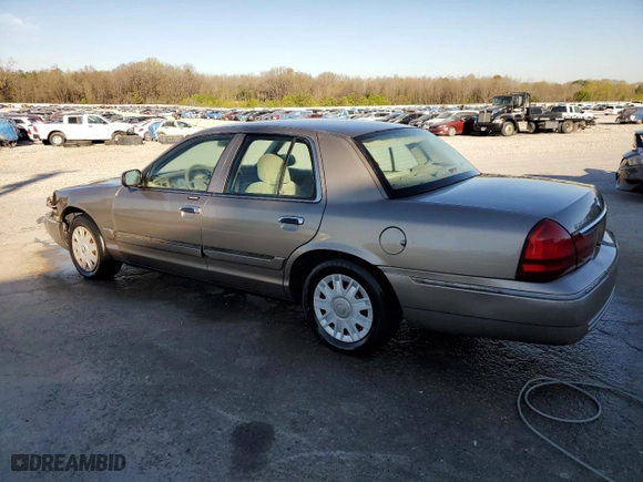 2004 Mercury Grand Marquis GS with VIN 2MEFM74WX4X683966, listed as a Copart auction lot 50495325 with 158,711 mi miles and Salvage Title. Bid and sale history available at carsss.com. Image 2.
