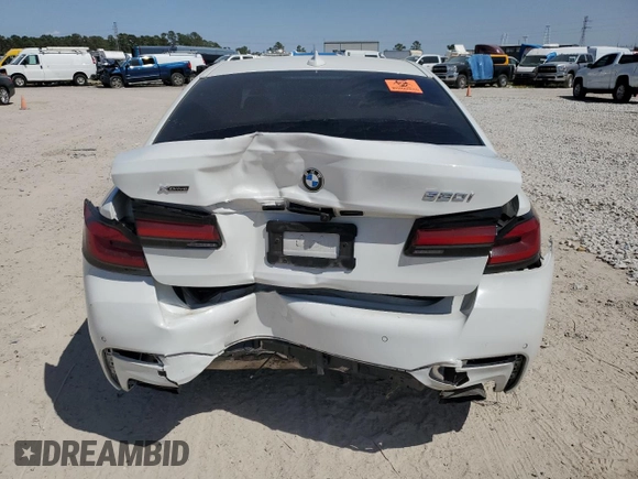 2022 BMW 5 Series 530i xDrive with VIN WBA13BJ00NCL04213, listed as a Copart auction lot 48920615 with 23,910 mi miles and Salvage Title. Bid and sale history available at carsss.com. Image 6.