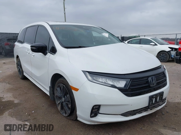 2024 Honda Odyssey Sport with VIN 5FNRL6H72RB008862, listed as a IAAI auction lot 41707301 with Not Provided miles and . Bid and sale history available at DreamBid. Image 1.