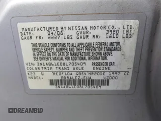 2008 Nissan Sentra S with VIN 3N1AB61E08L705409, listed as a IAAI auction lot 40849959 with 101,927 mi miles and . Bid and sale history available at DreamBid. Image 9.
