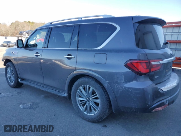 2024 Infiniti QX80 LUXE with VIN JN8AZ2AE6R9327919, listed as a Copart auction lot 43243755 with 33,604 mi miles and Clean Title. Bid and sale history available at carsss.com. Image 2.