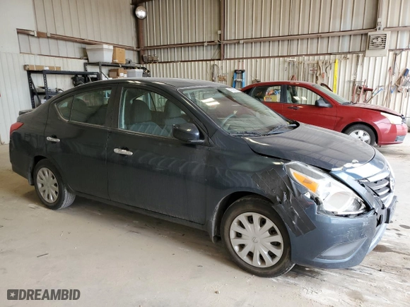 2016 Nissan Versa SV with VIN 3N1CN7AP4GL913038, listed as a Copart auction lot 47035355 with 80,451 mi miles and Salvage Title. Bid and sale history available at carsss.com. Image 4.