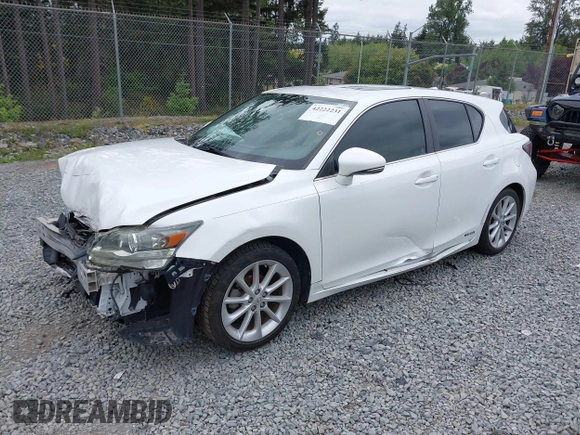 2012 Lexus CT 200h with VIN JTHKD5BHXC2058167, listed as a IAAI auction lot 42222231 with 128,634 mi miles and . Bid and sale history available at DreamBid. Image 2.