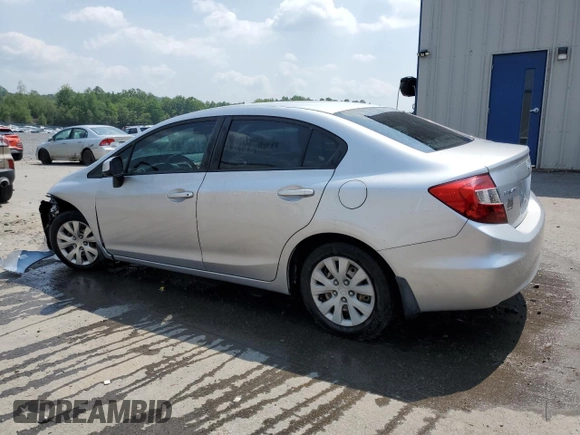 2012 Honda Civic LX с VIN 19XFB2F5XCE348936, выставлен на аукционе Copart как лот 60262265 с пробегом 199 721 миль миль и Списание • Salvage title. История ставок и продаж доступна на DreamBid. Изображение 2.