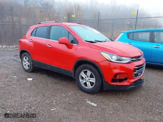 2018 Chevrolet Trax LT with VIN 3GNCJLSB2JL274693, listed as a IAAI auction lot 41215462 with 77,722 mi miles. Bid and sale history available at carsss.com. Image 1.