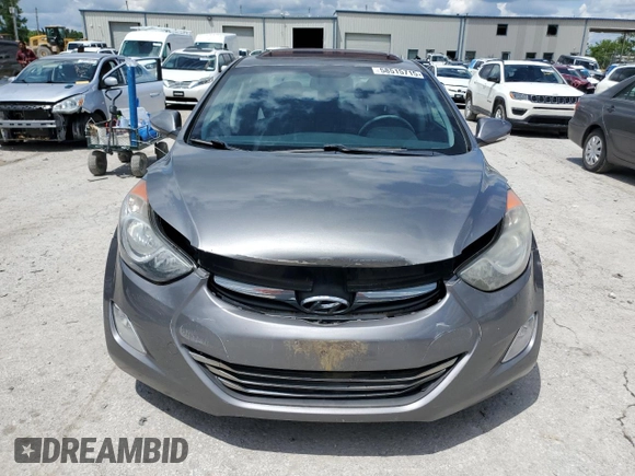 2013 Hyundai Elantra GLS with VIN 5NPDH4AE5DH199454, listed as a Copart auction lot 58515715 with 141,717 mi miles and Salvage title. Bid and sale history available at DreamBid. Image 5.