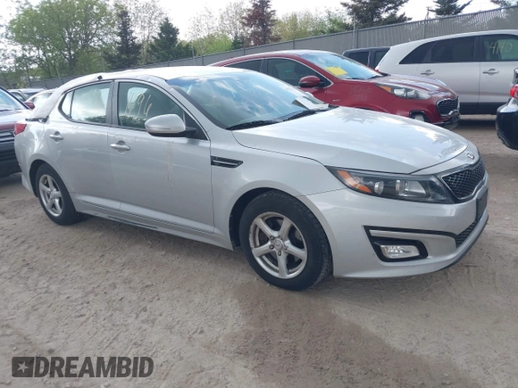 2014 Kia Optima LX with VIN 5XXGM4A71EG337837, listed as a IAAI auction lot 42251696 with 115,063 mi miles and . Bid and sale history available at DreamBid. Image 1.