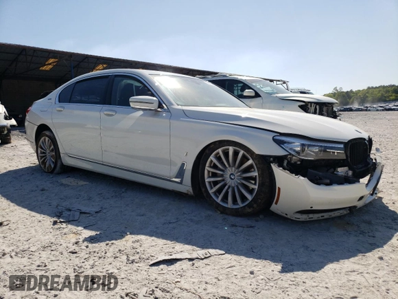 2018 BMW 7 Series 740e xDrive iPerformance with VIN WBA7J2C52JG938442, listed as a Copart auction lot 48070803 with 0 mi miles. Bid and sale history available at carsss.com. Image 4.