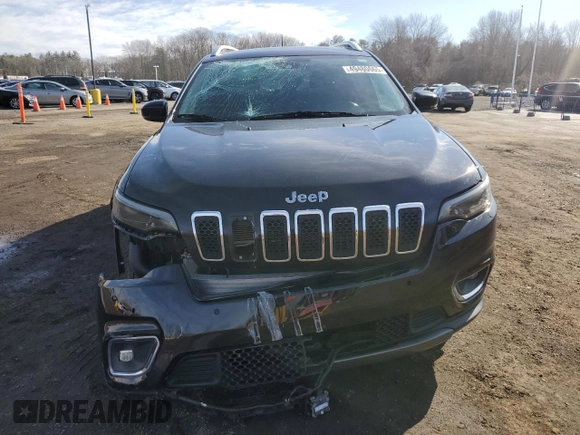 2021 Jeep Cherokee Limited with VIN 1C4PJLDX3MD183381, listed as a Copart auction lot 49480665 with 89,993 mi miles and Salvage title. Bid and sale history available at DreamBid. Image 5.