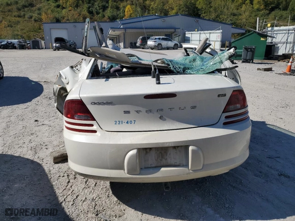 2005 Dodge Stratus Sdn SXT with VIN 1B3EL46R25N702682, listed as a Copart auction lot 76456464 with NaN miles and Salvage Title. Bid and sale history available at carsss.com. Image 6.