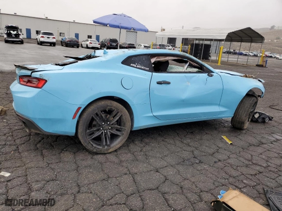 2016 Chevrolet Camaro 1LT with VIN 1G1FB1RX0G0159596, listed as a Copart auction lot 43875475 with 0 mi miles and Salvage Title. Bid and sale history available at carsss.com. Image 3.