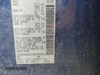 2018 Nissan Pathfinder Platinum z VIN 5N1DR2MN8JC669962, wystawiony jako Copart lot #56760475 z przebiegiem Nie podano mil oraz Szkoda całkowita • Salvage title. Historia ofert i sprzedaży dostępna na DreamBid. Obrazek 13.