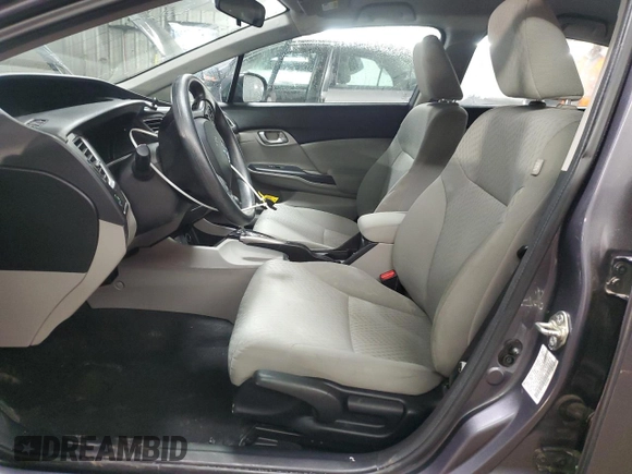 2014 Honda Civic Sedan LX with VIN 19XFB2F55EE019421, listed as a Copart auction lot 48366225 with 72,076 mi miles and Salvage Title. Bid and sale history available at carsss.com. Image 7.