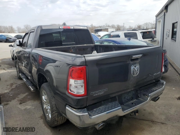 2019 Ram 1500 Big Horn/Lone Star with VIN 1C6SRFBT1KN915848, listed as a Copart auction lot 45902565 with 59,806 mi miles and Salvage Title. Bid and sale history available at carsss.com. Image 2.