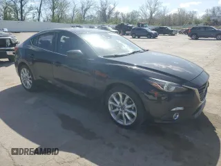 2015 Mazda 3 S Grand Touring with VIN JM1BM1W31F1232260, listed as a Copart auction lot 52382145 with 158,986 mi miles and Salvage Title. Bid and sale history available at DreamBid. Image 4.