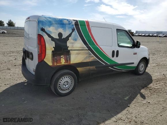 2017 Ram ProMaster City Cargo Van Tradesman with VIN ZFBERFAB1H6D93665, listed as a Copart auction lot 53328285 with 157,559 mi miles and Clean Title. Bid and sale history available at carsss.com. Image 3.