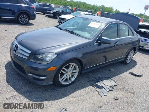 2013 Mercedes-Benz C 300 Sport with VIN WDDGF8AB3DR247015, listed as a IAAI auction lot 42292350 with 118,370 mi miles and . Bid and sale history available at DreamBid. Image 2.