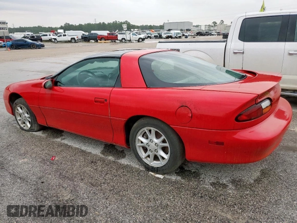 2002 Chevrolet Camaro z VIN 2G1FP22K322135404, wystawiony jako Copart lot #58767305 z przebiegiem Nie podano mil oraz Czysty tytuł • Clean title. Historia ofert i sprzedaży dostępna na DreamBid. Obrazek 2.