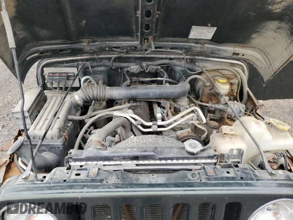2005 Jeep Wrangler X with VIN 1J4FA39S65P319487, listed as a Copart auction lot 71848394 with 161,574 mi miles and Salvage Title. Bid and sale history available at carsss.com. Image 12.