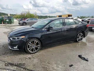 2020 Ford Fusion Titanium with VIN 3FA6P0D90LR192500, listed as a Copart auction lot 53746345 with 135,636 mi miles and Salvage title. Bid and sale history available at DreamBid. Image 1.