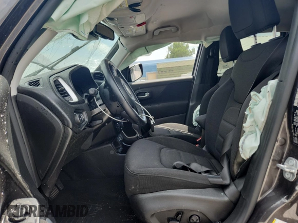 2021 Jeep Renegade Latitude with VIN ZACNJCBB0MPM26741, listed as a Copart auction lot 59518295 with 42,319 mi miles and Non repairable. Bid and sale history available at DreamBid. Image 7.