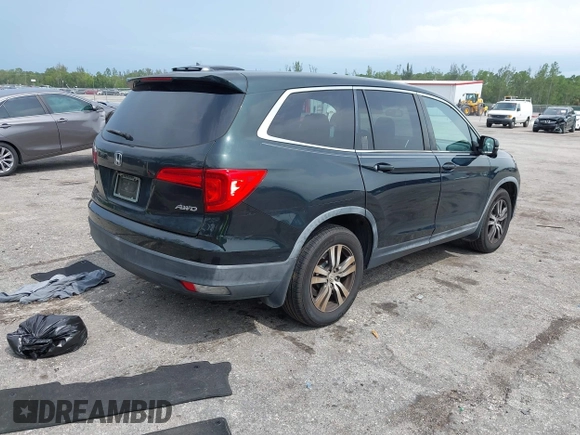 2017 Honda Pilot EX-L with VIN 5FNYF6H50HB033968, listed as a IAAI auction lot 42400720 with 119,597 mi miles and . Bid and sale history available at DreamBid. Image 4.