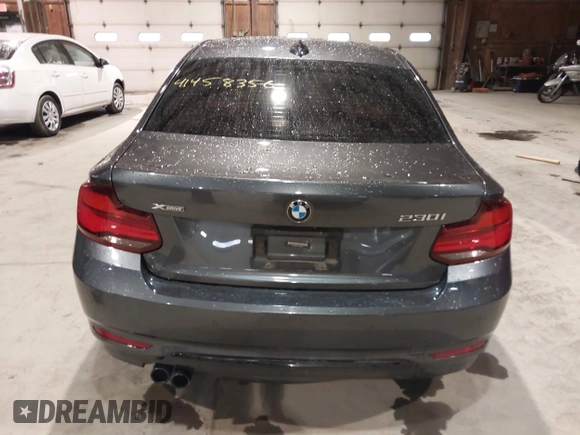 2020 BMW 2 Series 230i xDrive with VIN WBA2J3C07L7E64031, listed as a IAAI auction lot 41458356 with 43,594 mi miles. Bid and sale history available at carsss.com. Image 16.