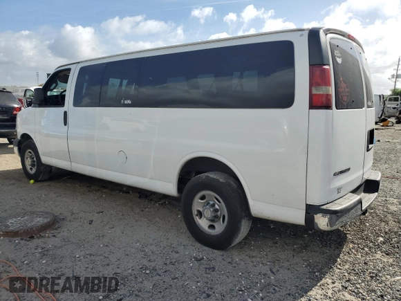 2016 Chevrolet Express Passenger LT z VIN 1GAZGPFG5G1238133, wystawiony jako Copart lot #51679825 z przebiegiem 138 853 mil mil oraz Czysty tytuł • Clean title. Historia ofert i sprzedaży dostępna na DreamBid. Obrazek 2.