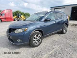 2015 Nissan Rogue SL z VIN 5N1AT2MV6FC824696, wystawiony jako Copart lot #66130985 z przebiegiem 214 394 mil mil oraz Szkoda całkowita • Salvage title. Historia ofert i sprzedaży dostępna na DreamBid. Obrazek 1.