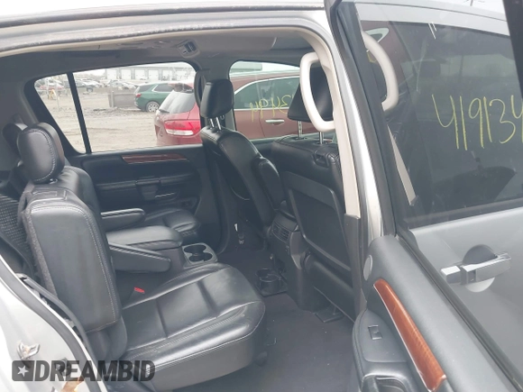 2008 Infiniti QX56 with VIN 5N3AA08C58N903066, listed as a IAAI auction lot 41913494 with 159,280 mi miles. Bid and sale history available at carsss.com. Image 8.
