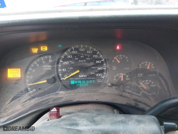 2001 Chevrolet Silverado 1500 LT with VIN 2GCEC19T911276523, listed as a IAAI auction lot 41435753 with 142,030 mi miles. Bid and sale history available at carsss.com. Image 7.