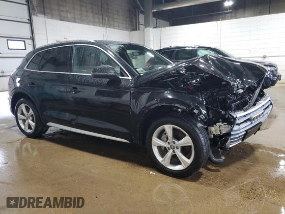 2020 Audi Q5 Premium Plus with VIN WA1BNAFY4L2016864, listed as a Copart auction lot 65943315 with 19,704 mi miles and Salvage title. Bid and sale history available at DreamBid. Image 4.