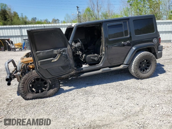2017 Jeep Wrangler Unlimited Sahara with VIN 1C4BJWEG7HL513156, listed as a Copart auction lot 54122795 with Not provided miles and Salvage title. Bid and sale history available at DreamBid. Image 1.